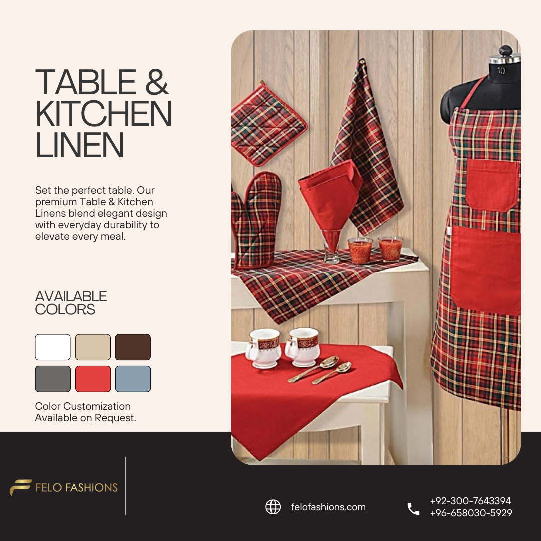 Professional Grade Table & Kitchen Linens