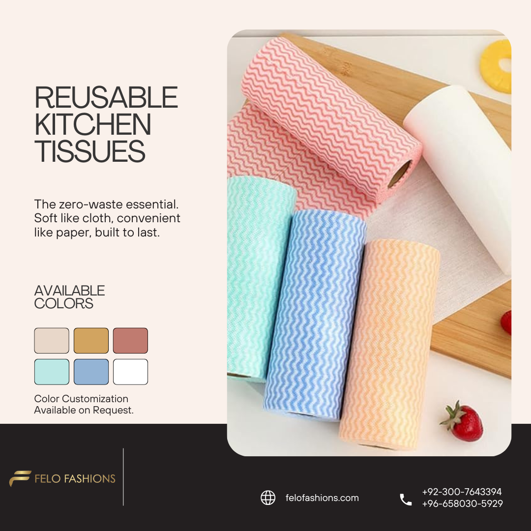 Eco-Friendly Reusable Kitchen Rolls
